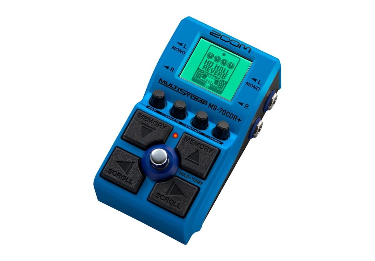 Zoom MS-70CDR+ MultiStomp Guitar Effects Pedal with Over 140 Effects Featuring Choruses, Delays, Reverbs, Stereo Effects, Effect Chaining, Single Stompbox, Tuner, & Battery Powered