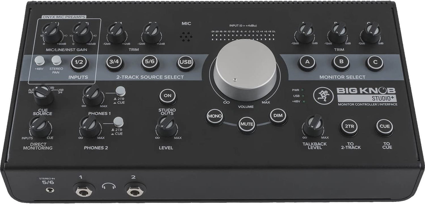 Mackie Big Knob Studio+ Monitor Controller and Interface with 1 Year EverythingMusic Extended Warranty Free