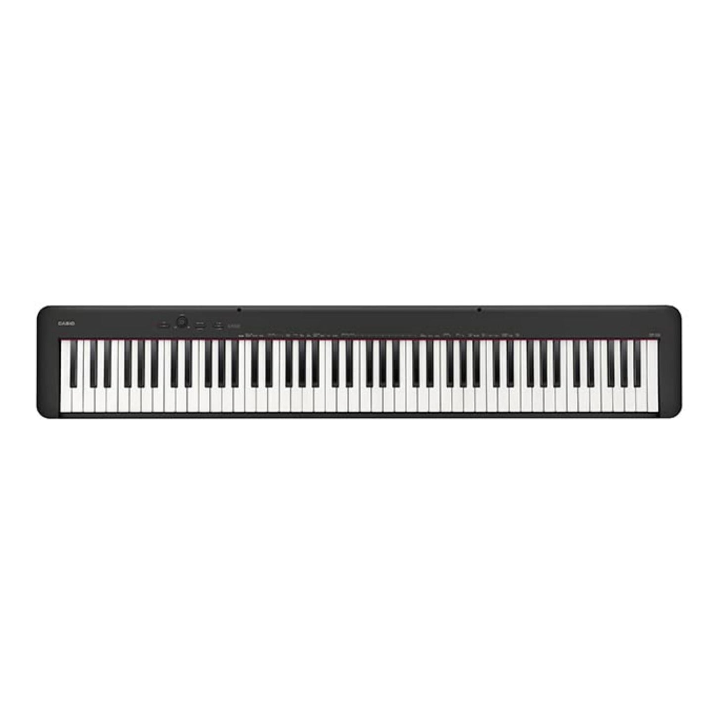 Casio CDP-S160 Portable Digital Piano with 88-Key Weighted Action, Sheet Music Stand, Power Supply, USB-MIDI and 10 tones, black (CDP-S160BK)