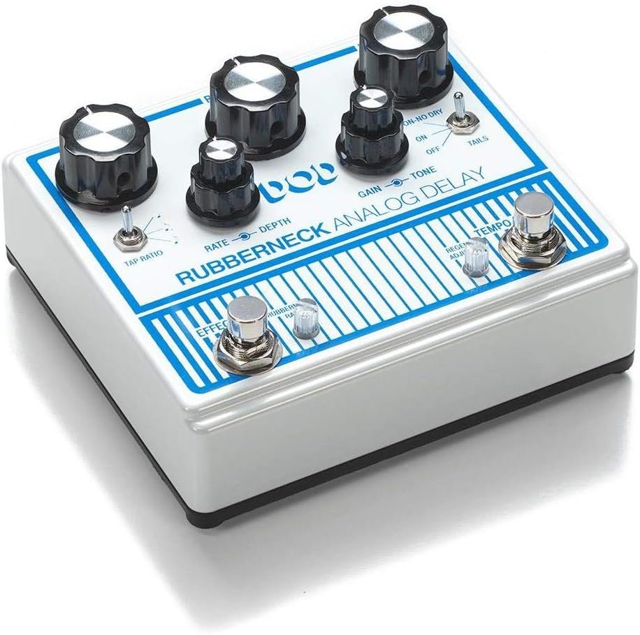 Other Guitar Delay Effects Pedal, White (DOD-RUBBERNECK-U)