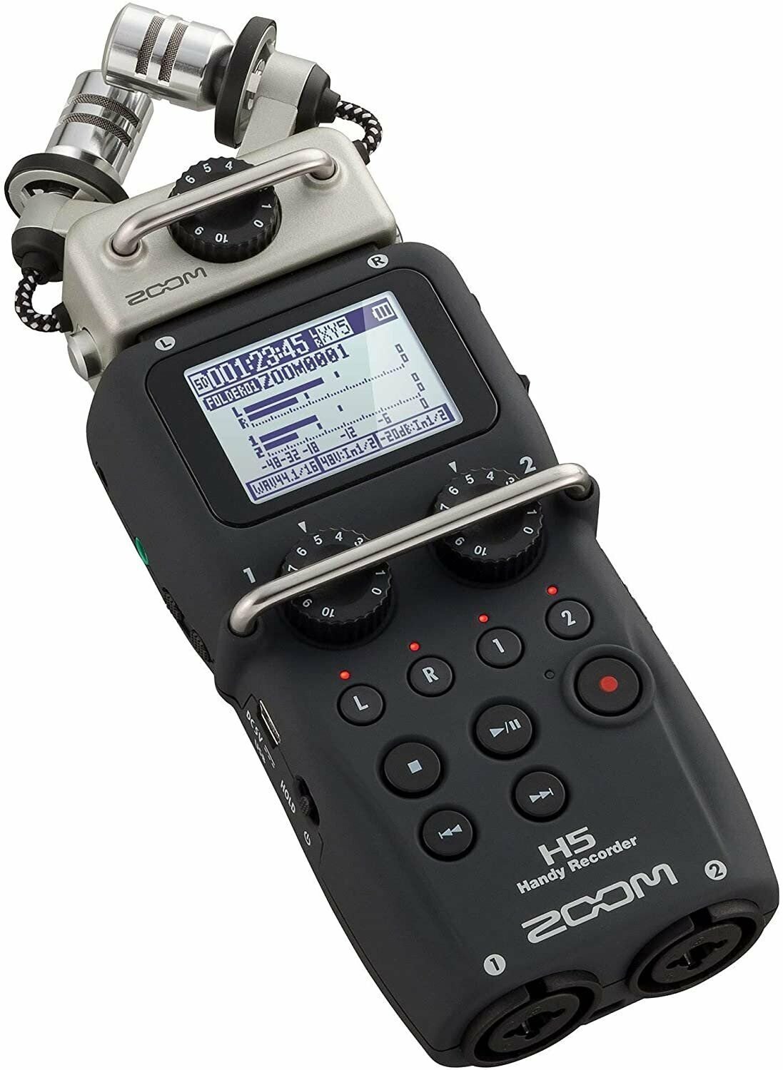 Zoom H5 Portable Handy 4 Track Interchangeable Digital Audio Recorder System
