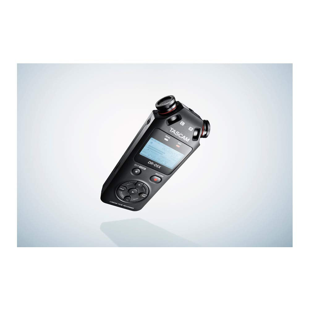 Tascam DR-05X Stereo Handheld Digital Audio Portable Recorder and USB Audio Interface, Pro Field, AV, Music, Dictation Recorder