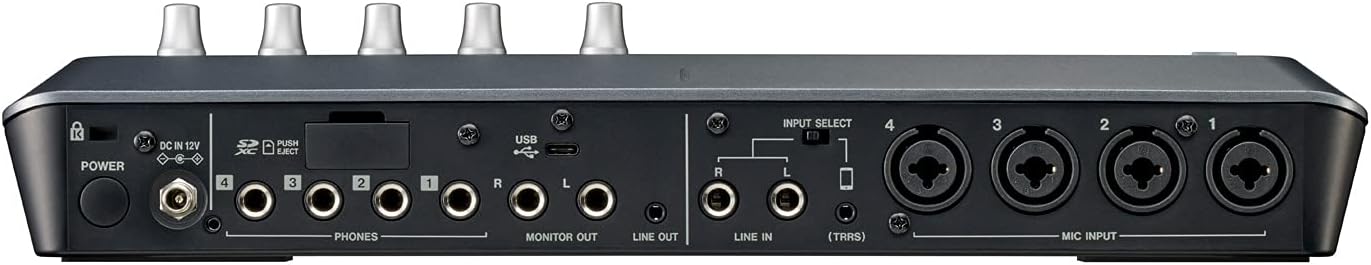 Tascam Mixcast 4 Podcast Studio Mixer Station with built-in Recorder / USB Audio Interface
