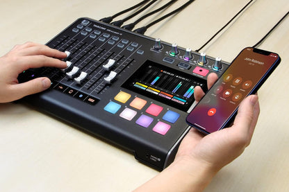 Tascam Mixcast 4 Podcast Studio Mixer Station with built-in Recorder / USB Audio Interface
