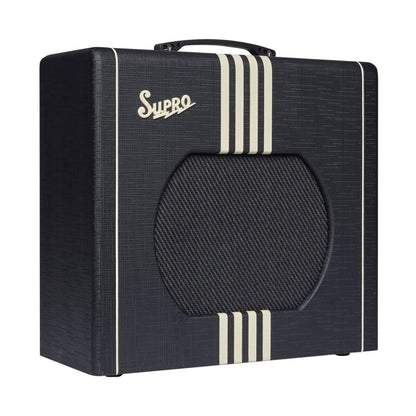Supro Delta King 12 1x12-inch 15-watt Tube Combo Amp - Black and Cream