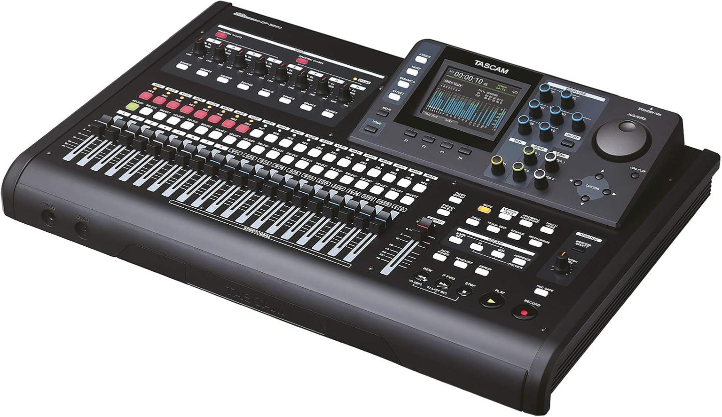 Tascam DP-32SD 32-Track Digital Portastudio Multi-Track Audio Recorder,Black