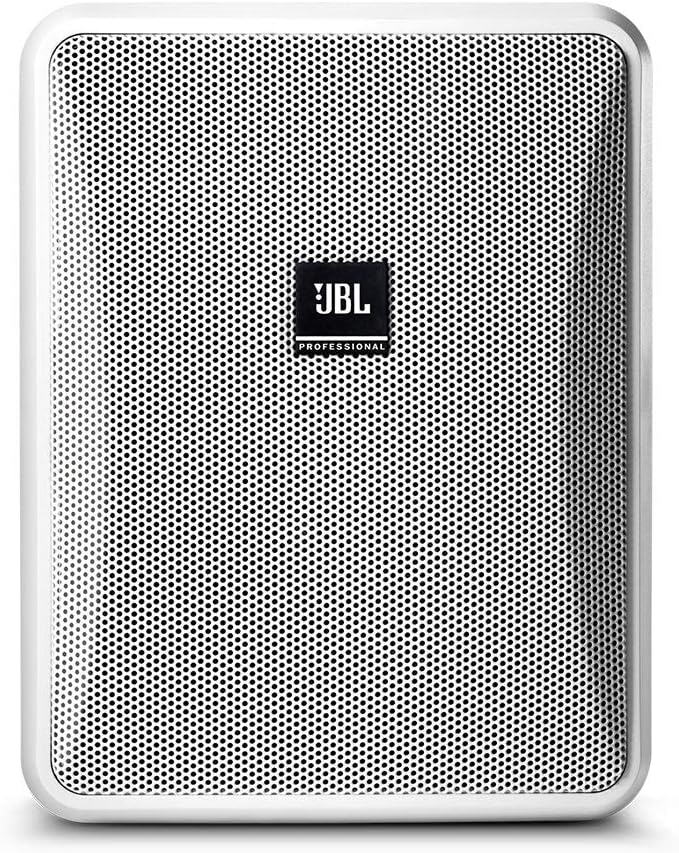 JBL Professional Control 25-1-WH Compact Indoor/Outdoor Background/Foreground Speaker, White, Sold as Pair