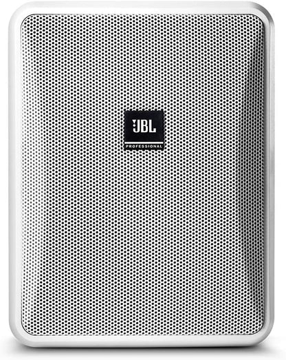 JBL Professional Control 25-1-WH Compact Indoor/Outdoor Background/Foreground Speaker, White, Sold as Pair
