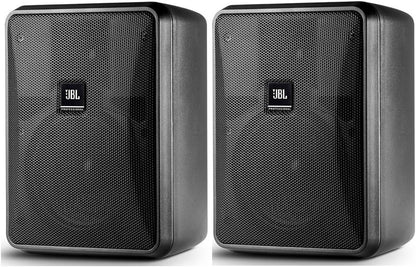 JBL Professional Control 25-1-WH Compact Indoor/Outdoor Background/Foreground Speaker, White, Sold as Pair