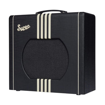 Supro Delta King 12 1x12-inch 15-watt Tube Combo Amp - Black and Cream