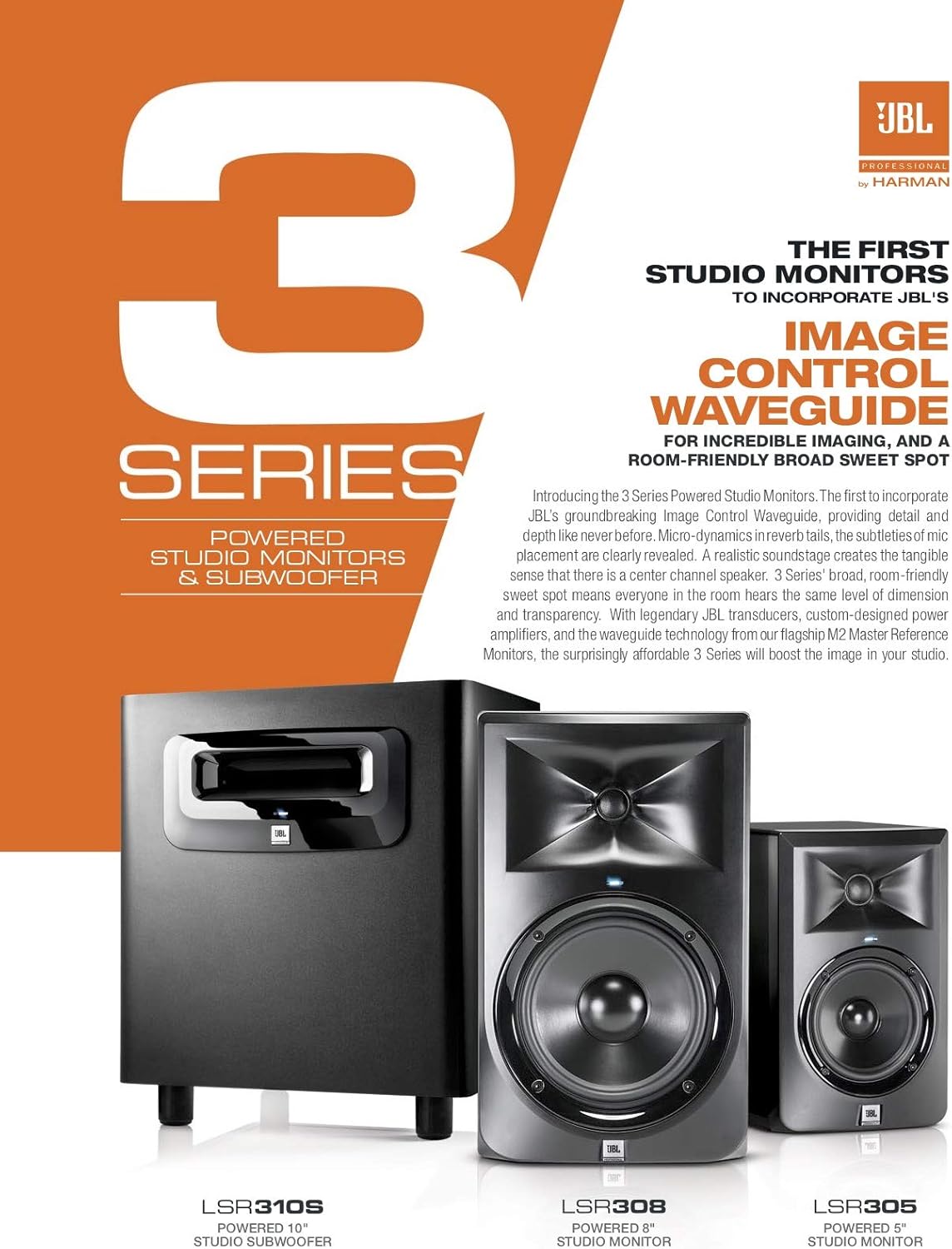 JBL Professional LSR310S 10-inch Powered Studio Subwoofer