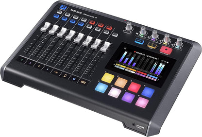Tascam Mixcast 4 Podcast Studio Mixer Station with built-in Recorder / USB Audio Interface
