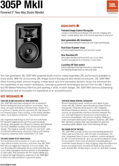 JBL Professional LSR310S 10-inch Powered Studio Subwoofer