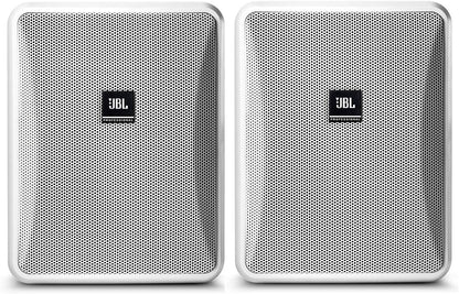 JBL Professional Control 25-1-WH Compact Indoor/Outdoor Background/Foreground Speaker, White, Sold as Pair