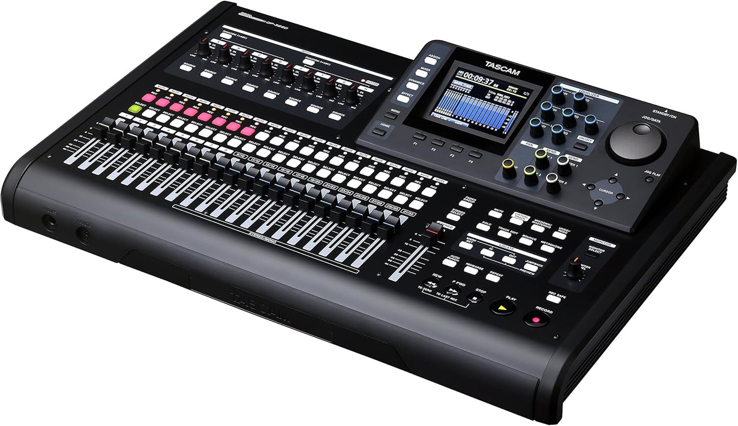 Tascam DP-32SD 32-Track Digital Portastudio Multi-Track Audio Recorder,Black