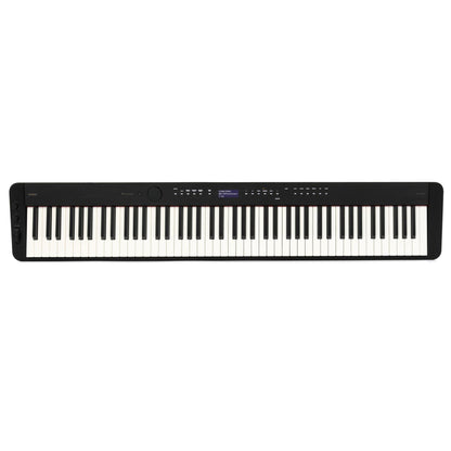 Casio Privia PX-S3100 Portable Digital Piano, with 88 Weighted Keys, 700 Tones, 200 Rhythms, Touch Sensor Controls, Sustain Pedal, Bluetooth, USB, AC Adapter, 16W Speakers, Gloss Black (PX-S3100BK)
