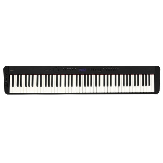 Casio Privia PX-S3100 Portable Digital Piano, with 88 Weighted Keys, 700 Tones, 200 Rhythms, Touch Sensor Controls, Sustain Pedal, Bluetooth, USB, AC Adapter, 16W Speakers, Gloss Black (PX-S3100BK)