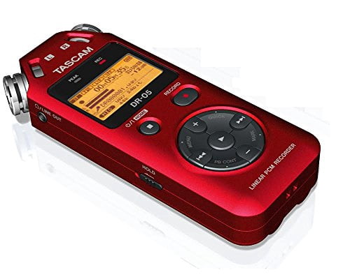 tascam dr-05r portable digital recorder-red (version 2)