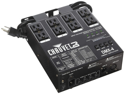 CHAUVET DJ DMX-4 LED Lighting Dimmer/Relay Pack | Lighting Accessories