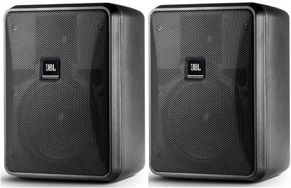 JBL Professional Control 25-1-WH Compact Indoor/Outdoor Background/Foreground Speaker, White, Sold as Pair