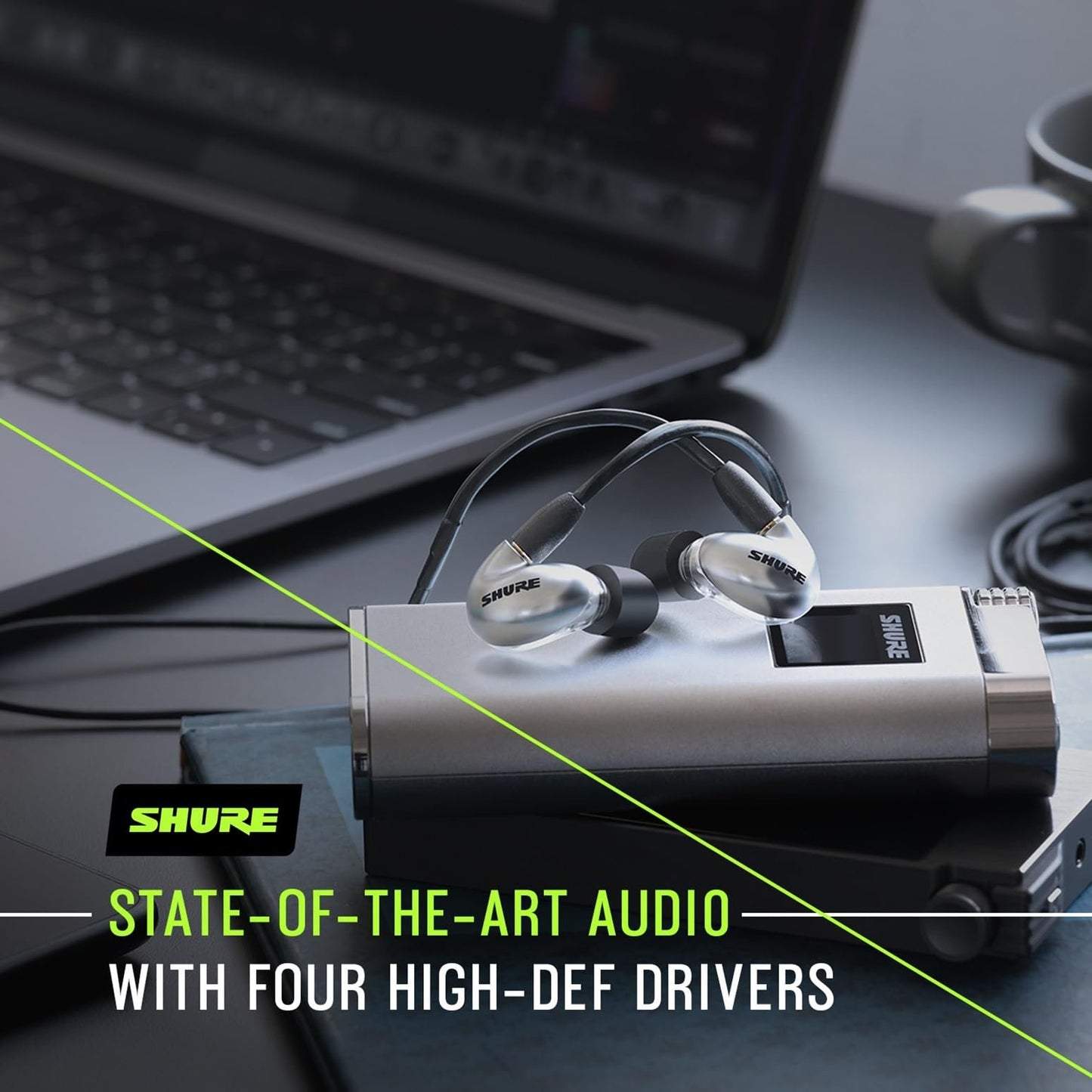 Shure SE846 Pro Gen 2 Wired Earbuds with Secure Fit, Hi-Def 4 Drivers, Upgraded Sound Filters, Durable Quality - for Professional Sound