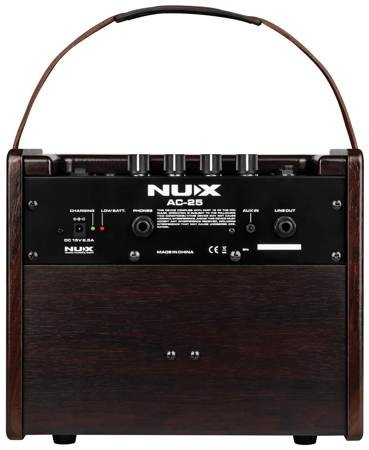 NuX AC-25 Portable Battery Operated Acoustic Amplifier