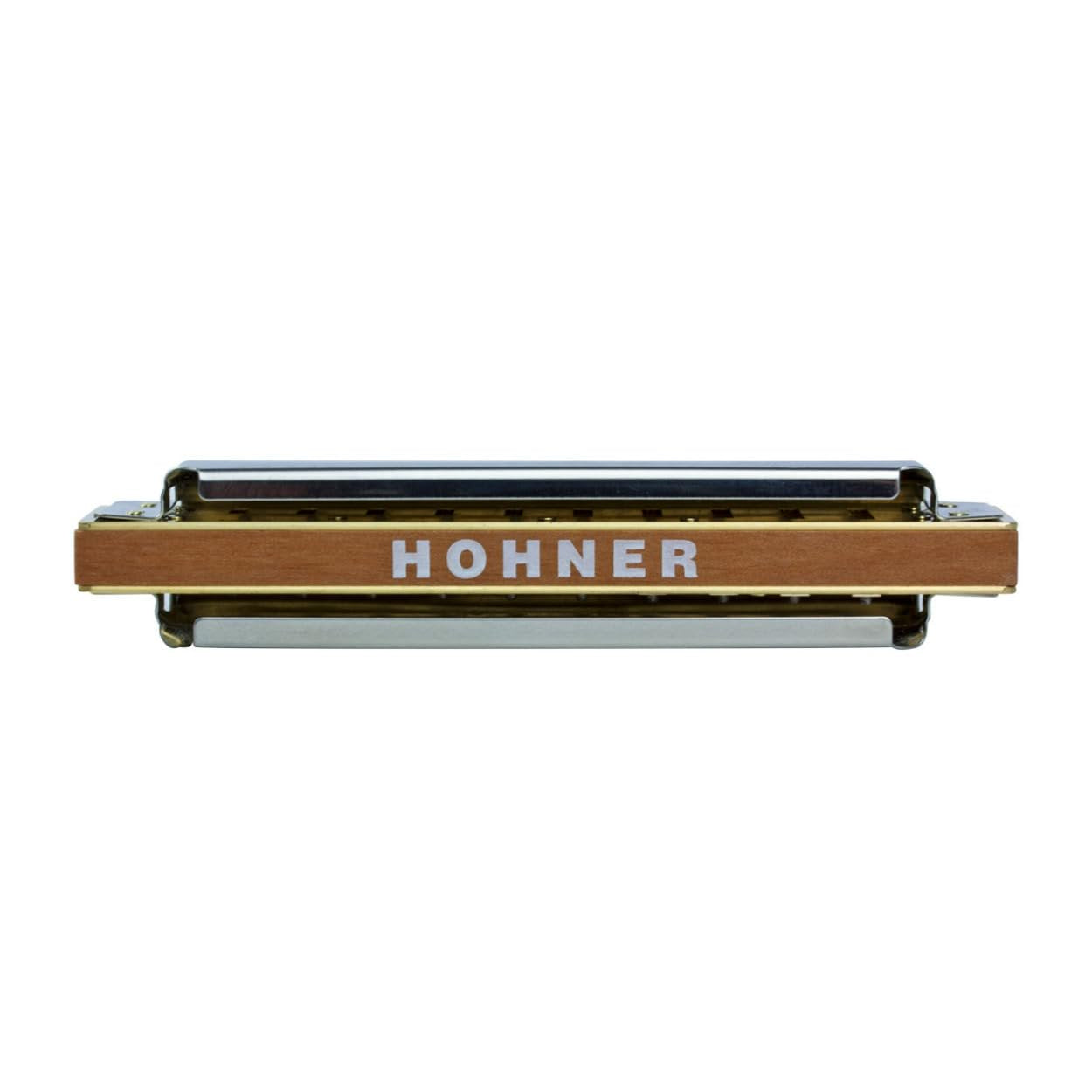 Hohner Marine Band 1896 Diatonic Harmonica with Brass Body, Curved Covers, and Side Vents (Stainless Steel, 5-Pack)
