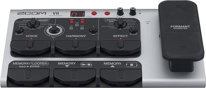 Zoom V6-SP Vocal Processor, Vocal Effects Pedal, Formant Pedal, Harmony, Looper, 10 Studio Grade Effects, For Studio and Live Performance