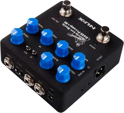 NUX Melvin Lee Davis NBP-5 Dual Switch Bass Pedal Bass Preamp,DI box,Impulse Response (IR) Loader,Audio Interface in one