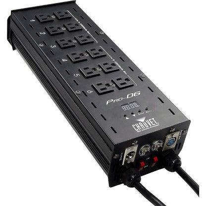 CHAUVET DJ Pro-D6 DMX-512 Dimmer/Switch Pack (6-Channel) | LED Light Controllers, BLACK
