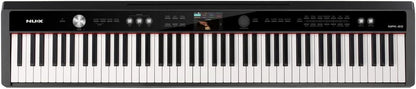 NUX NPK-20 Portable Digital Piano, 271 Sounds, 88-Key Triple-Sensor Scaled Hammer-Action Keyboard, 5 Levels Touch Sensitivity (Black-d)