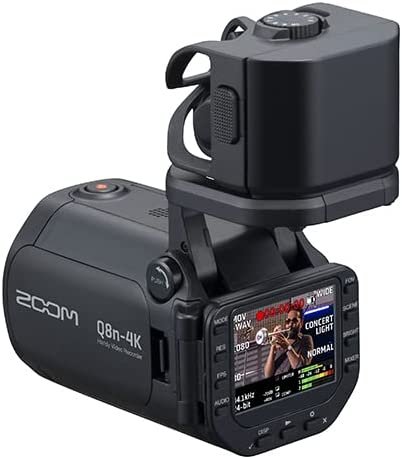 Zoom Q8n-4k Handy Video Recorder, 4k UHD Video, Stereo Microphones Plus Two XLR Inputs, Four Tracks of Audio Recording, Webcam, for Record and Streaming Music, Podcasts, and More