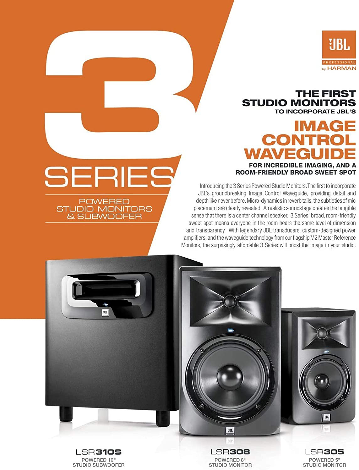 JBL Professional LSR310S 10-inch Powered Studio Subwoofer