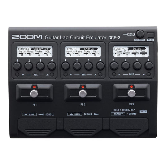 Zoom GCE-3 Guitar Lab Circuit Emulator, Compact USB Audio Interface for Emulation of Zoom Effects Processors Using Guitar Lab Software