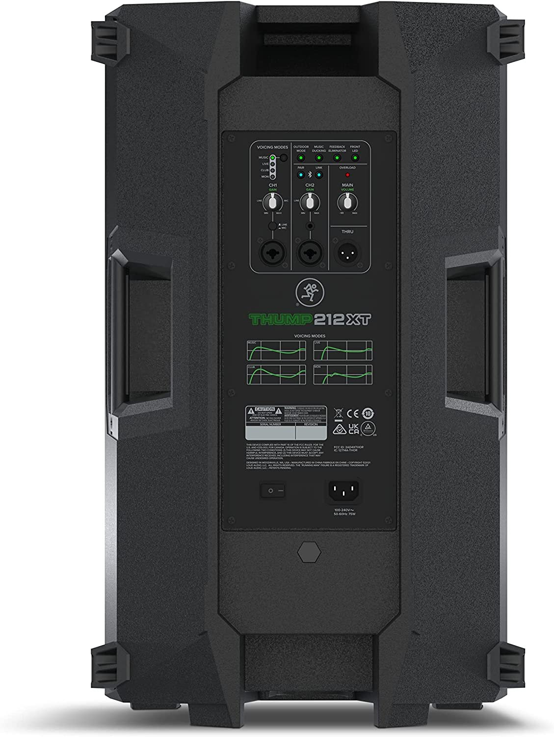 Mackie PA System, Black, 12" 1400W (Thump212XT)