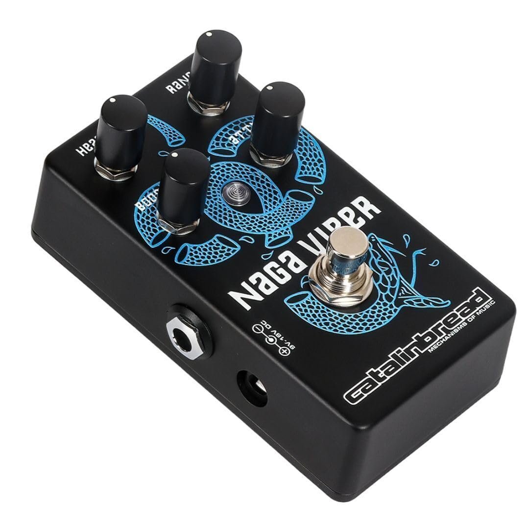 Catalinbread Naga Viper MKII Treble Booster Pedal with Attenuation Knob with Heat, Boost, and Range Control