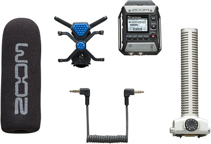 Zoom F1-SP On-Camera Microphone and Recorder, Audio for Video Recorder, Records to SD Card, Outputs to Camera, Battery Powered, Includes Shotgun Microphone