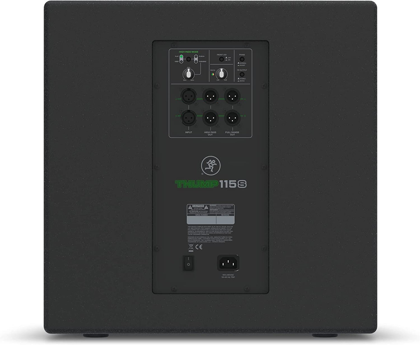 Mackie PA System, Black, 12" 1400W (Thump115S)