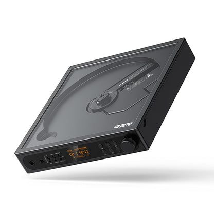 FiiO DM15 Portable Stereo CD Player with True 24Bit R2R DAC, 1150mW+1150mW High-Power Output, aptX Adaptive Bluetooth Transmitter, 24 Sound Presets, USB/CD HiFi Audio, HD Display