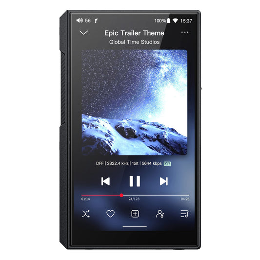 FiiO M11S Hi-Res MP3 Music Player with Dual ES9038Q2M, Android 10 Snapdragon 660, 5.0inch, Lossless DSD/MQA, Apple Music/Tidal/Amazon Music 2.5mm/3.5mm/4.4mm (Black)