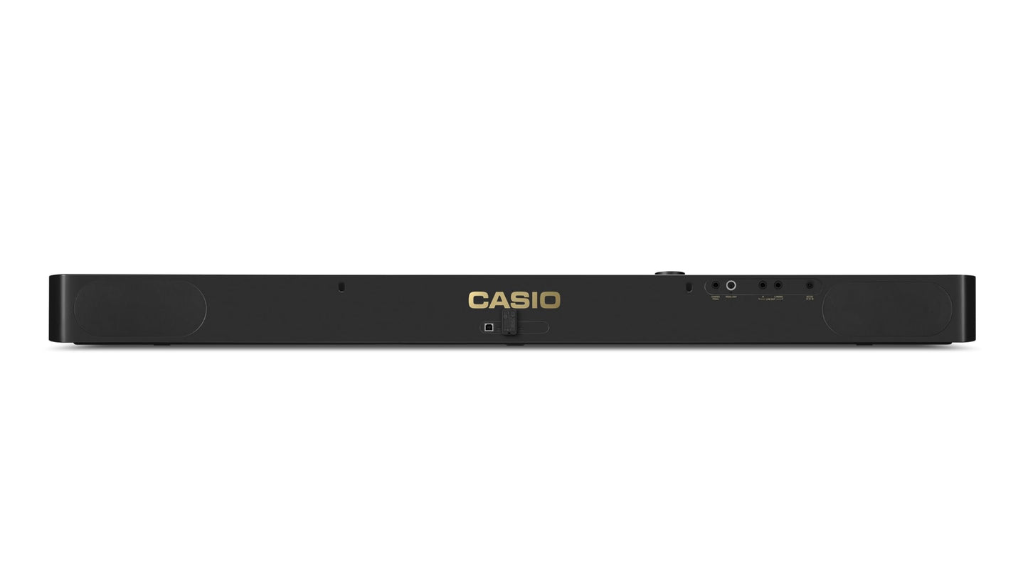 Casio Privia PX-S5000 Portable Digital Piano with 88 Hybrid Weighted Keys, 23 Tones, Touch Sensor Controls, Sustain Pedal, Bluetooth, USB, AC Adapter, 16W Speakers, Gloss Black Finish (PX-S5000BK)