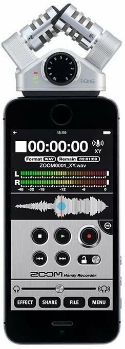 Zoom iQ6 iOS Lightning X/Y Microphone