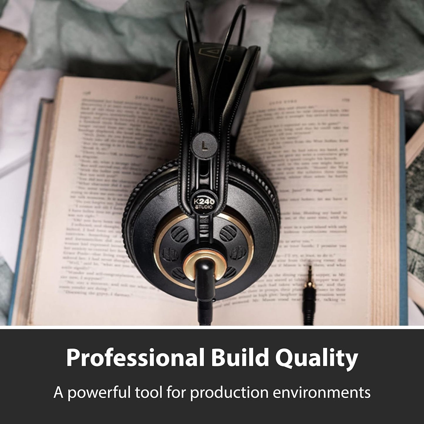 AKG Pro Audio K240 STUDIO Over-Ear, Semi-Open, Professional Studio Headphones