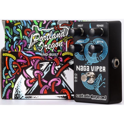 Catalinbread Naga Viper MKII Treble Booster Pedal with Attenuation Knob with Heat, Boost, and Range Control
