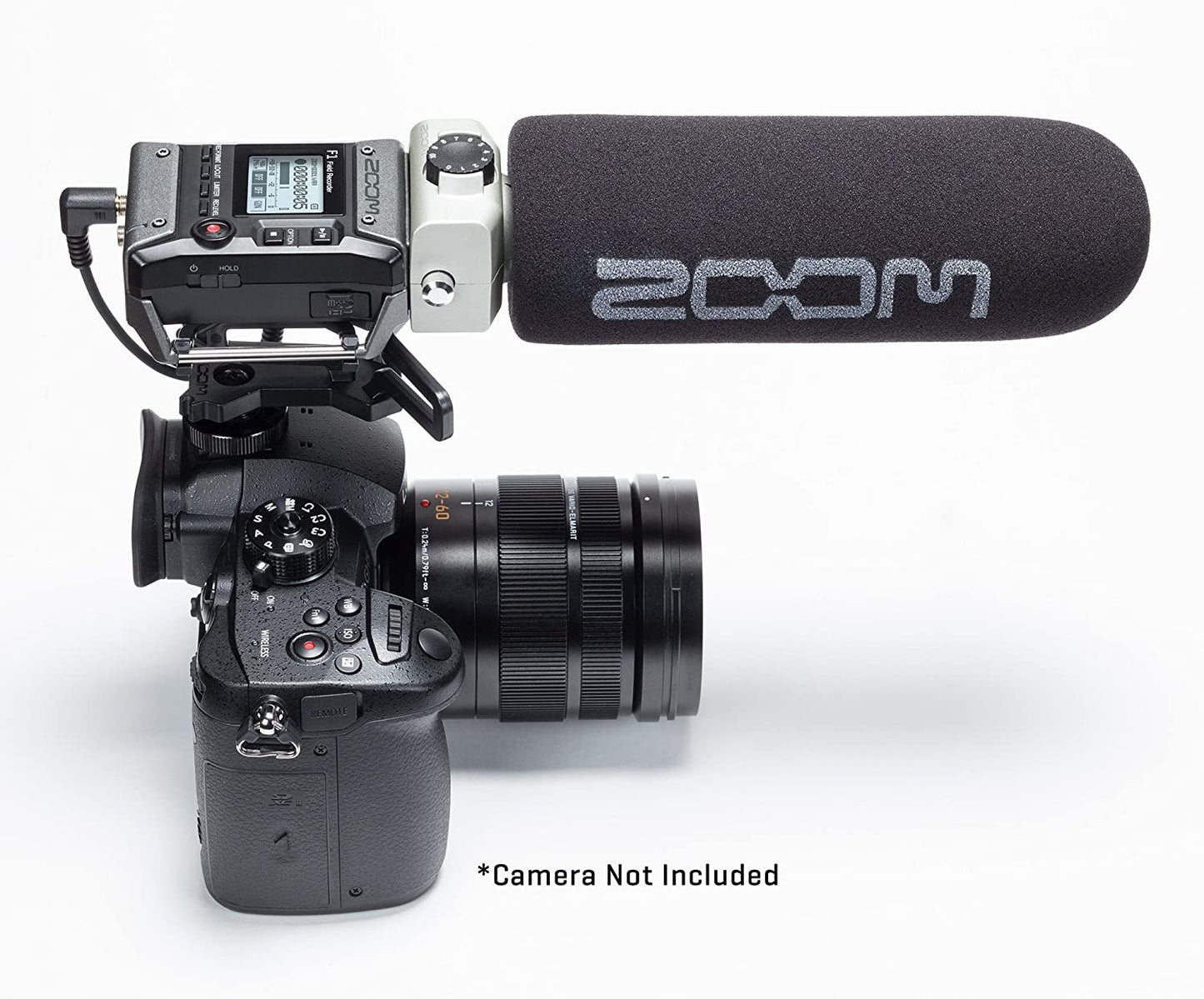Zoom F1-SP On-Camera Microphone and Recorder, Audio for Video Recorder, Records to SD Card, Outputs to Camera, Battery Powered, Includes Shotgun Microphone