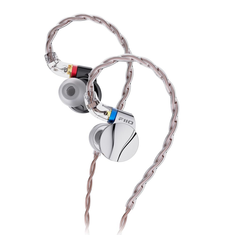FiiO FD15 13.8mm Magnalium DLC HiFi Dynamic Driver in-Ear Earphone with Stainless Steel Shell, Detachable MMCX Cable