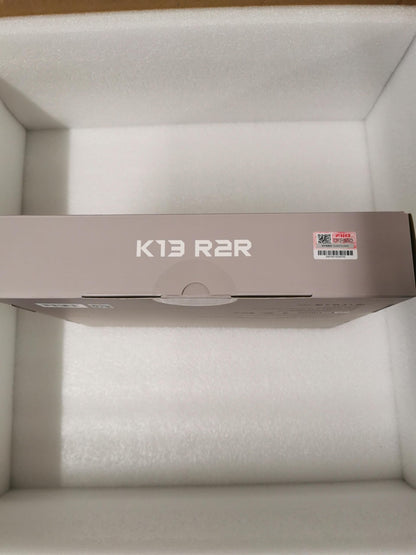 FiiO K13 R2R Desktop DAC & Headphone Amp, High-Fidelity 24Bit R2R DAC, Powerful 2400mW Output, LDAC Bluetooth Streaming, Dual Power Supply, 10-Band PEQ, Balanced XLR & RCA Audio Output (Silver)