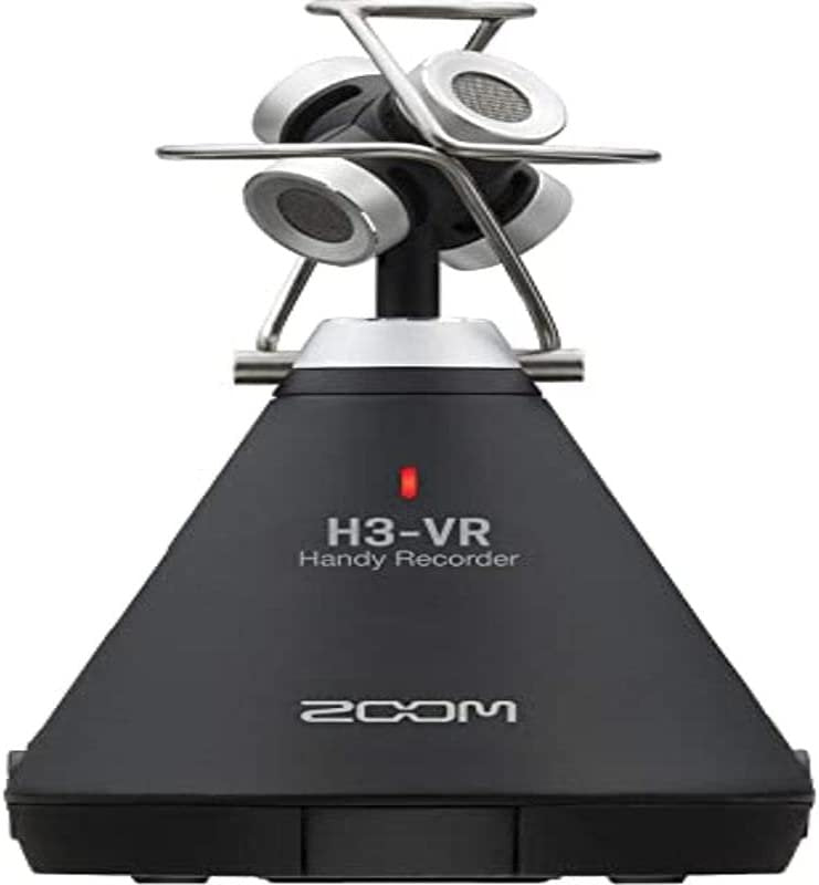 Zoom H3-VR 360° Audio Recorder, Records Ambisonics, Binaural, and Stereo, Battery Powered, Records to SD Card, Wireless Control, for VR & Surround Sound Video, Music, and Streaming