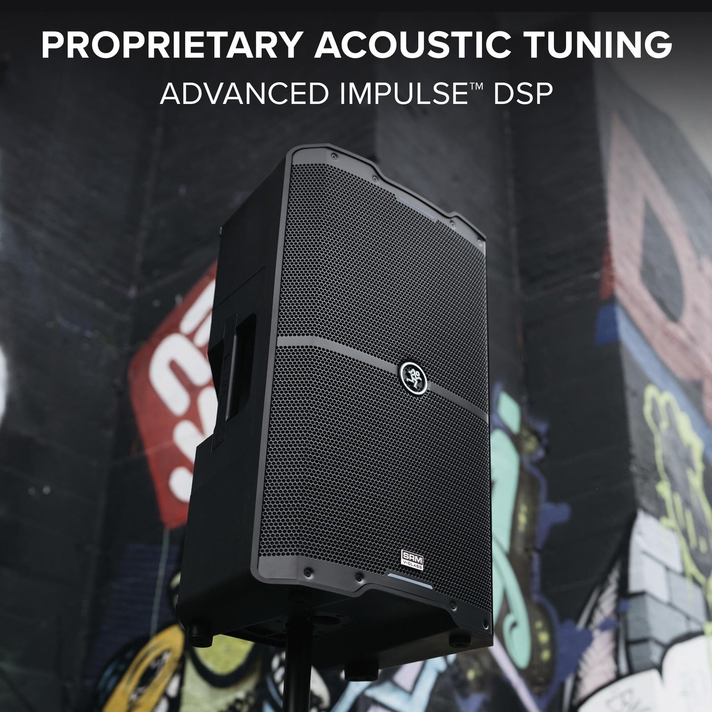 Mackie SRM V-Class Series, 15-Inch 2000W High-Performance Loudspeaker, Powered - Black (SRM215 V-Class)