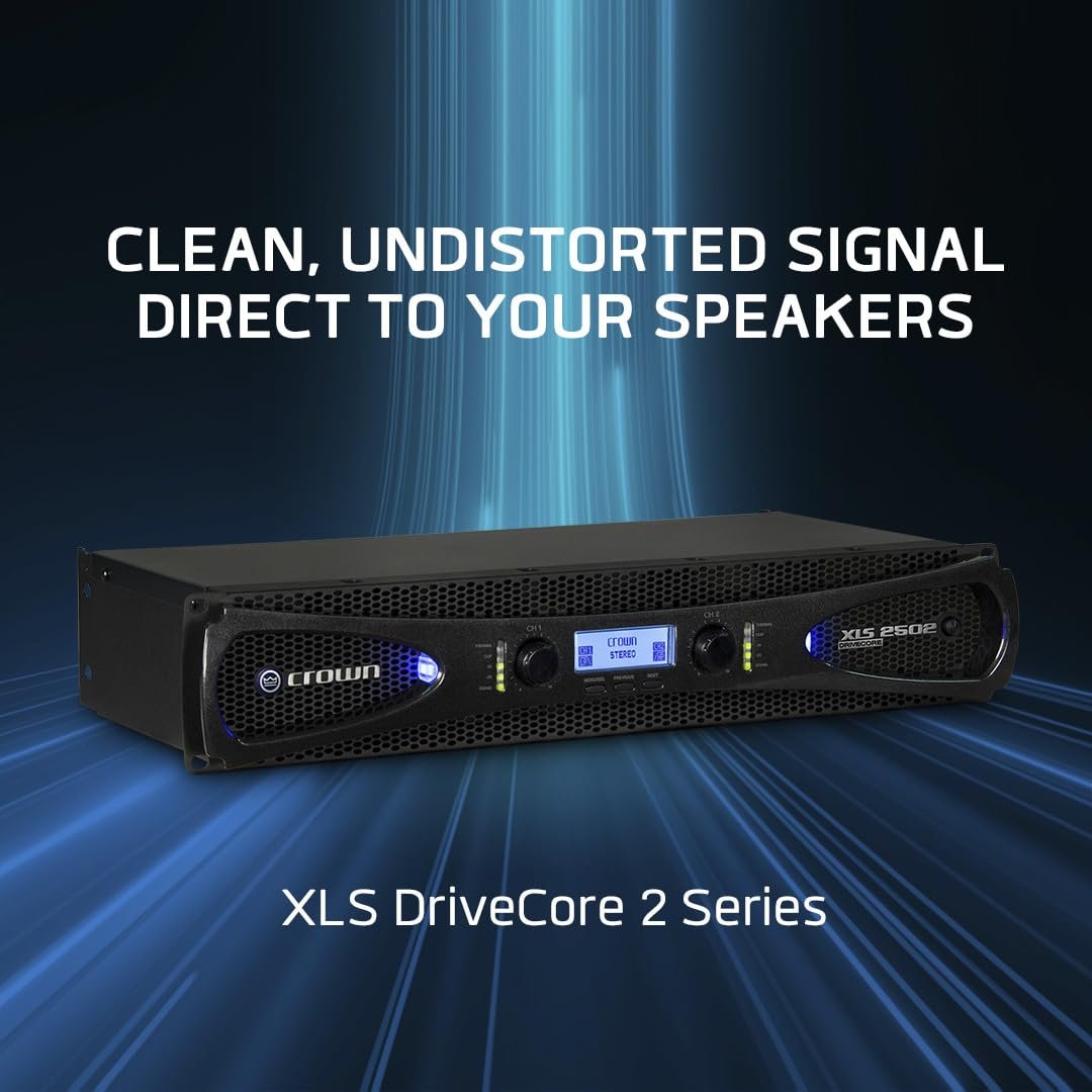 Crown XLS1502 Two-channel, 525-Watt at 4Ω Power Amplifier